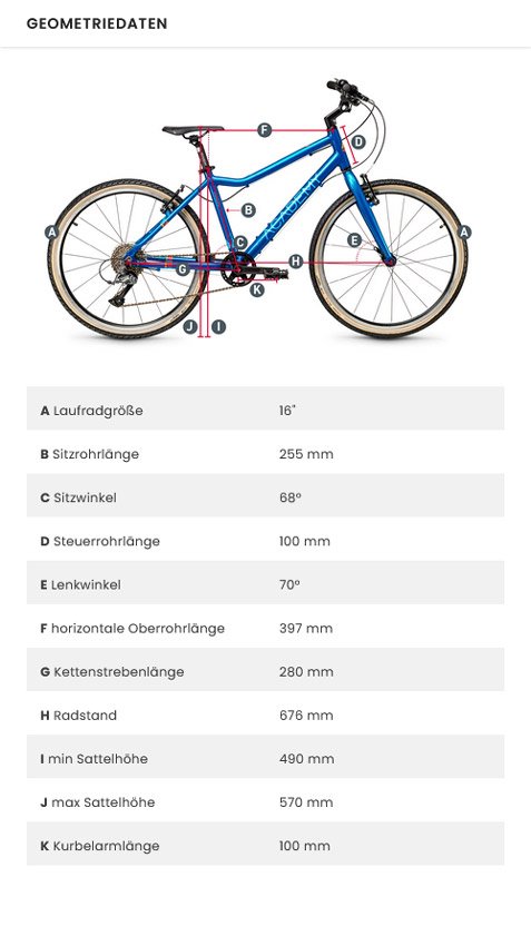 ACADEMY Bicicletta per bambini di grado 3