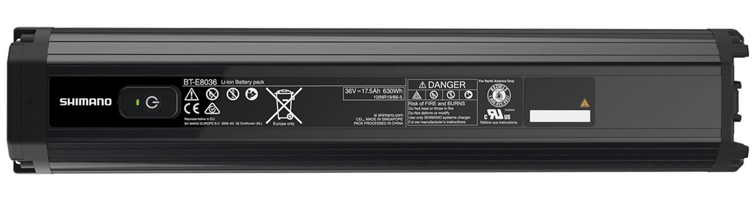 Shimano Batteria integrata STEPS BT-E8036 630Wh